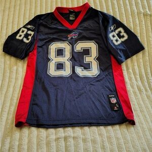 NFL Buffalo Bills Jersey Boys Size 14/16 Short Sleeves Football  Gear #83 Evans
